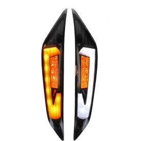 Knipperlichtset Led Matrix Titanium EVO-3 - Voorkant Piaggio ZIP Power1