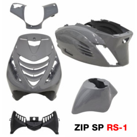 Kappenset Piaggio Zip SP RS-1. Nardo grijs glans 5-delig.