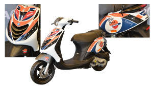 wit Sticker set Repsol Wit of zwart Piaggio zip2000