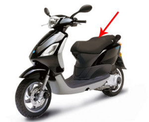 Buddyseat / zadel Piaggio fly origineel 6219790012