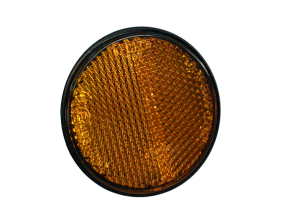 Reflector zijkant rond oranje 60mm M6 bout Piaggio | Vespa